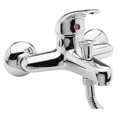 Zloog Brass Single Lever Wall Mounted Bath shower Mixer tap Hot and cold single handle bath mixer shower